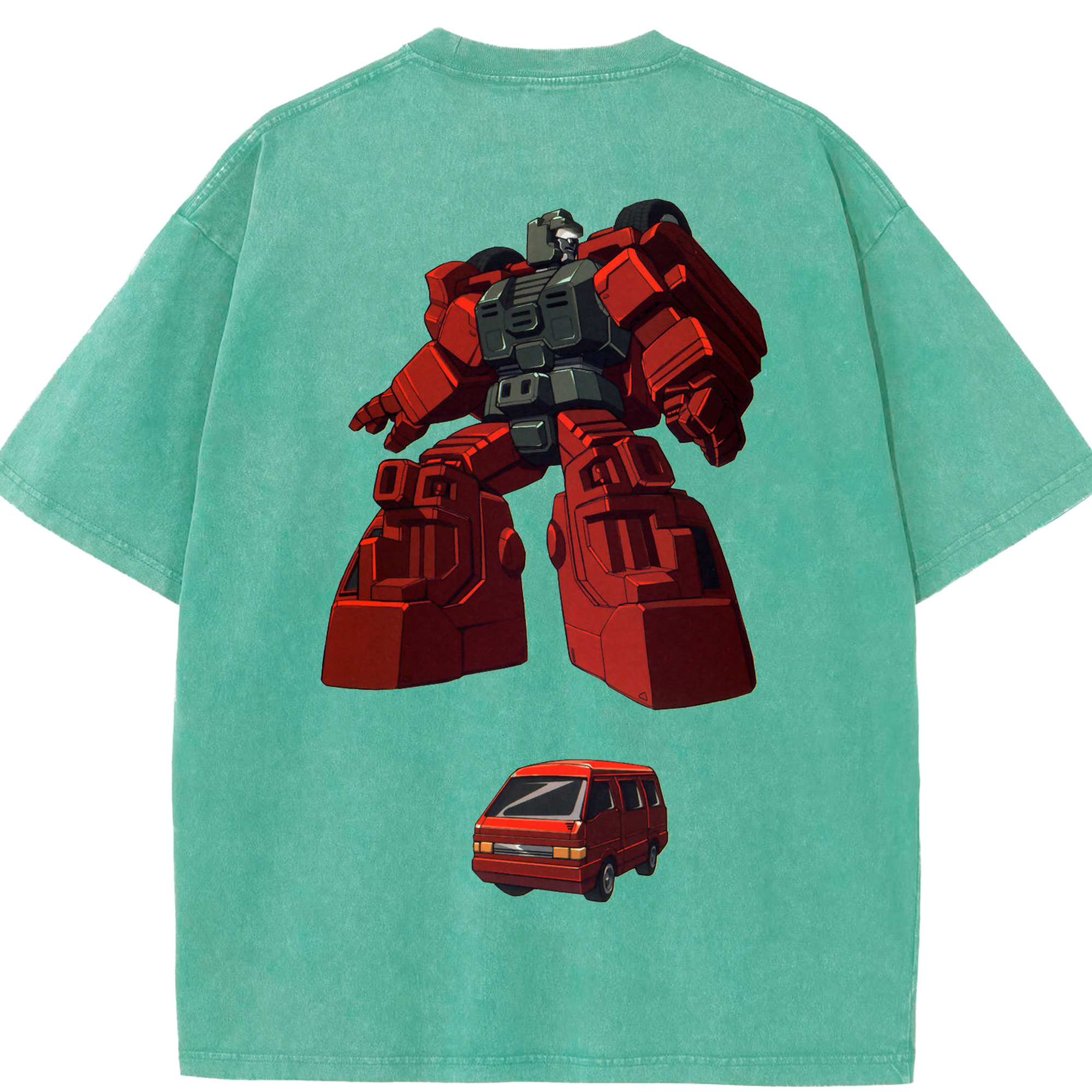 （画像用）  綿100% ヴィンテージ風 半袖Tシャツ（背面プリント）